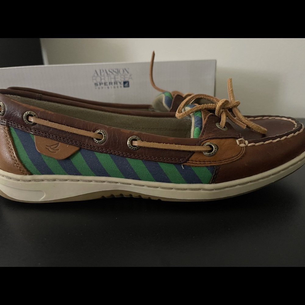 angelfish tie stripe tan sperrys